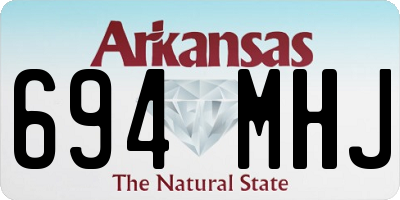 AR license plate 694MHJ