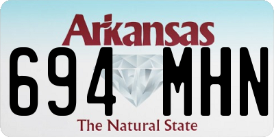 AR license plate 694MHN