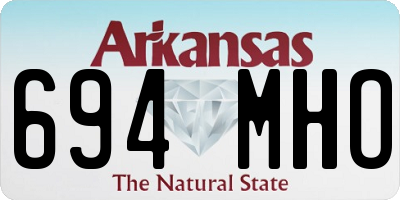 AR license plate 694MHO