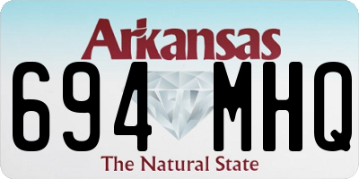 AR license plate 694MHQ