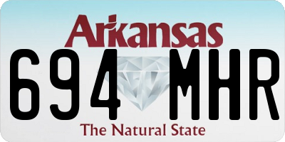 AR license plate 694MHR