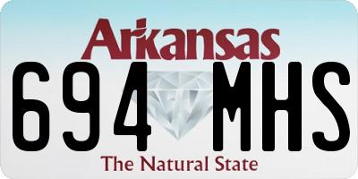 AR license plate 694MHS