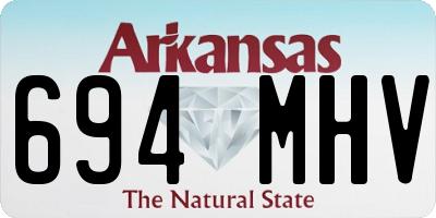 AR license plate 694MHV