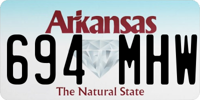 AR license plate 694MHW