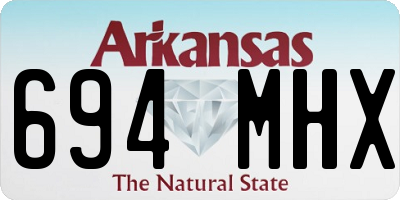 AR license plate 694MHX