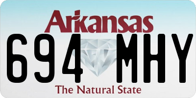 AR license plate 694MHY