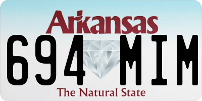 AR license plate 694MIM