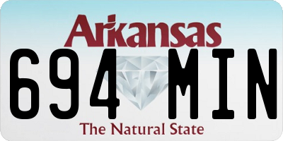 AR license plate 694MIN