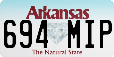 AR license plate 694MIP