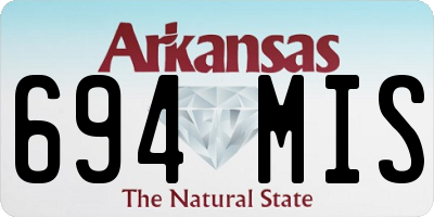 AR license plate 694MIS