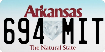 AR license plate 694MIT