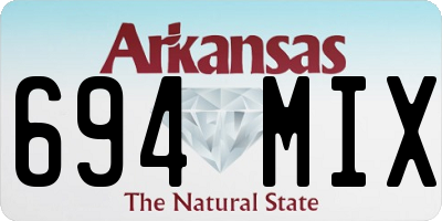 AR license plate 694MIX