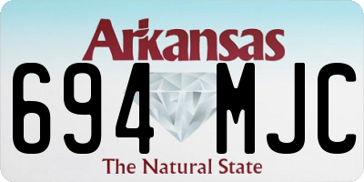 AR license plate 694MJC
