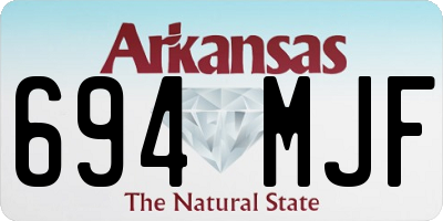 AR license plate 694MJF