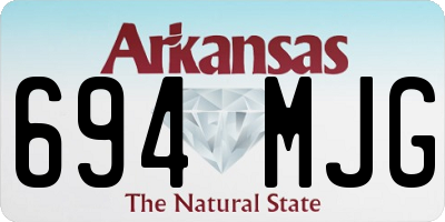 AR license plate 694MJG
