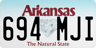 AR license plate 694MJI