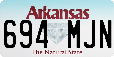 AR license plate 694MJN