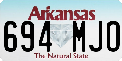 AR license plate 694MJO