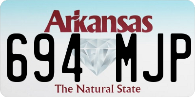 AR license plate 694MJP