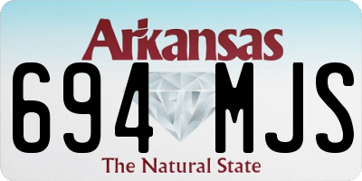 AR license plate 694MJS