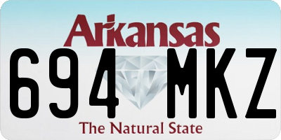 AR license plate 694MKZ