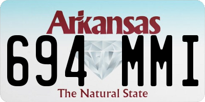 AR license plate 694MMI