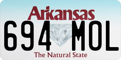 AR license plate 694MOL