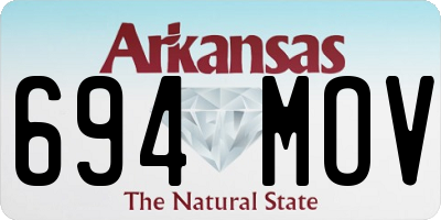 AR license plate 694MOV