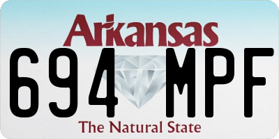 AR license plate 694MPF