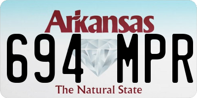AR license plate 694MPR
