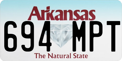 AR license plate 694MPT