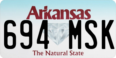 AR license plate 694MSK