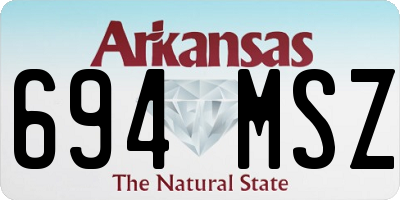 AR license plate 694MSZ