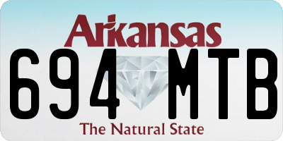 AR license plate 694MTB