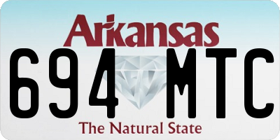 AR license plate 694MTC