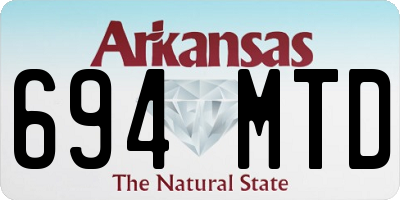 AR license plate 694MTD