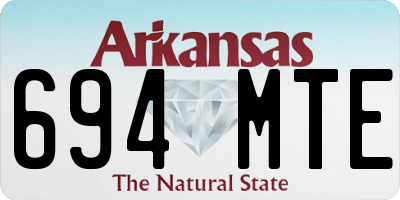 AR license plate 694MTE