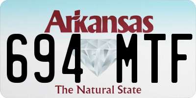 AR license plate 694MTF
