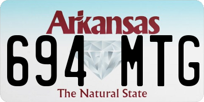AR license plate 694MTG