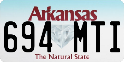 AR license plate 694MTI