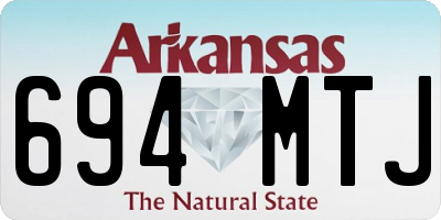 AR license plate 694MTJ