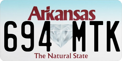 AR license plate 694MTK
