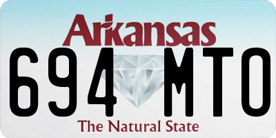 AR license plate 694MTO