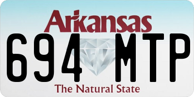 AR license plate 694MTP