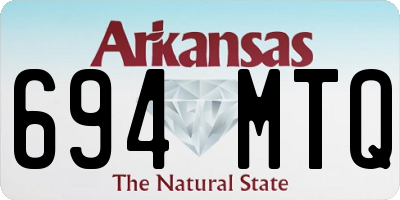 AR license plate 694MTQ