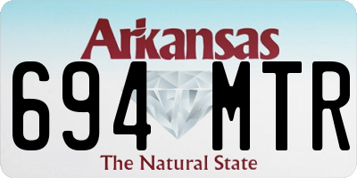 AR license plate 694MTR
