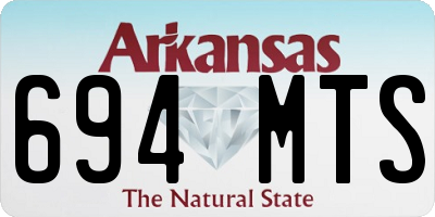 AR license plate 694MTS