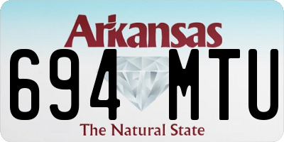 AR license plate 694MTU