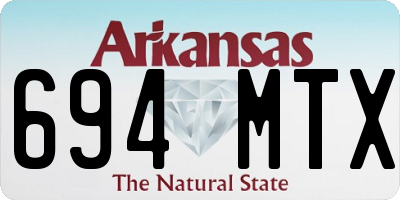 AR license plate 694MTX