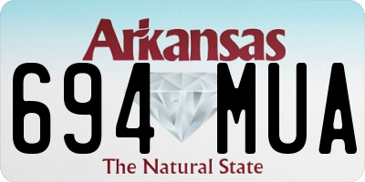 AR license plate 694MUA